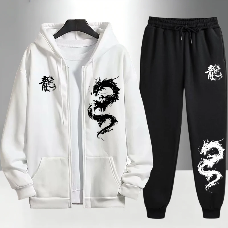 Mens Fashion Urban - Мужской спортивный костюм с принтом китайского