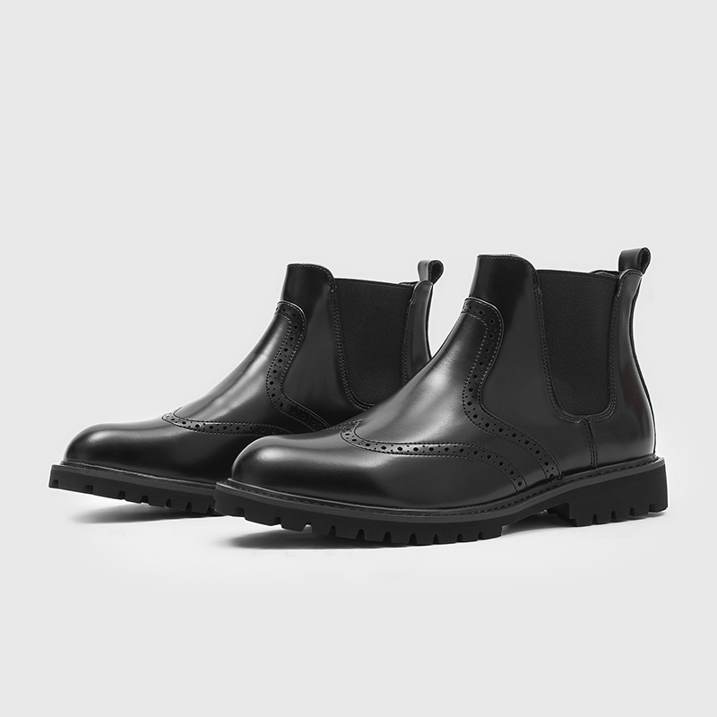 Men'S Fashion For Wedding - Мужские модные свадебные ботинки челси, черные