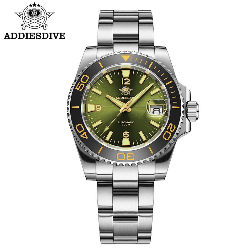 Fashion Mens Watches - ADDIESDIVE Новые подарочные часы для дайвинга