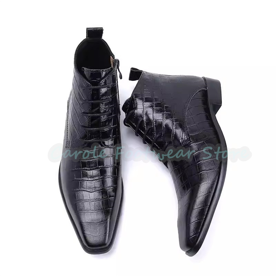 Men'S Fashion For Wedding - Модные мужские ботинки из натуральной кожи