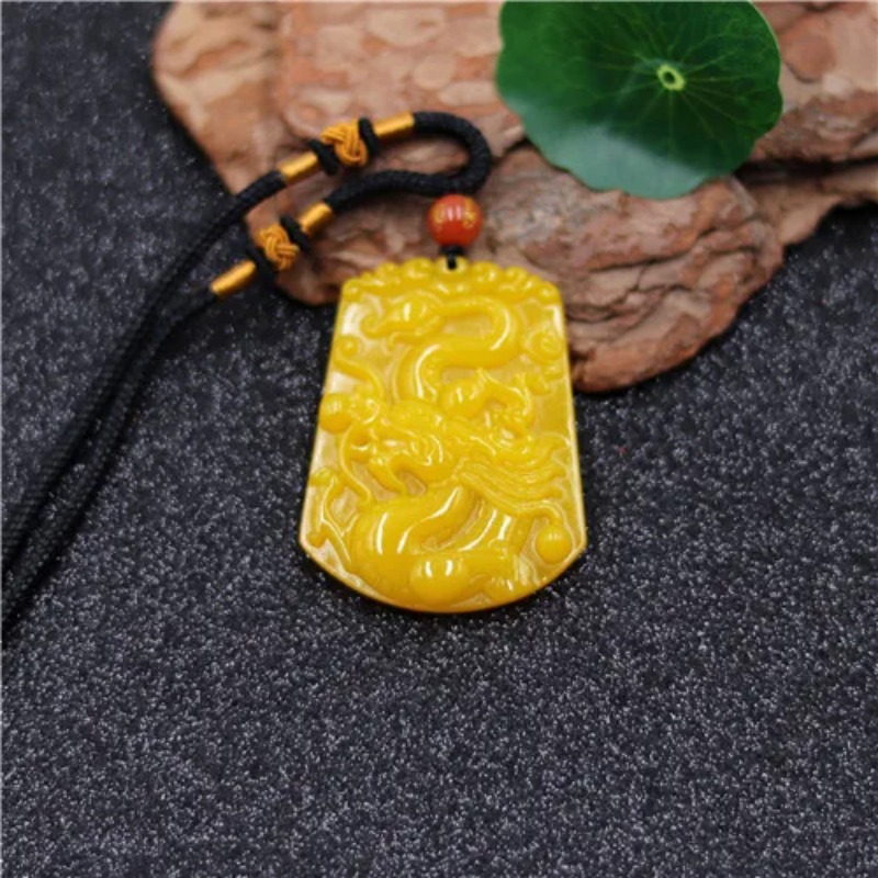 Yellow Men'S Fashion - Оптовая продажа, китайский желтый Нефритовый дракон,