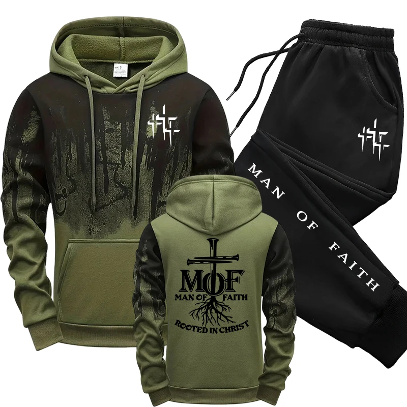 Men'S Fashion Outfits - Мужской спортивный костюм Man of Faith: