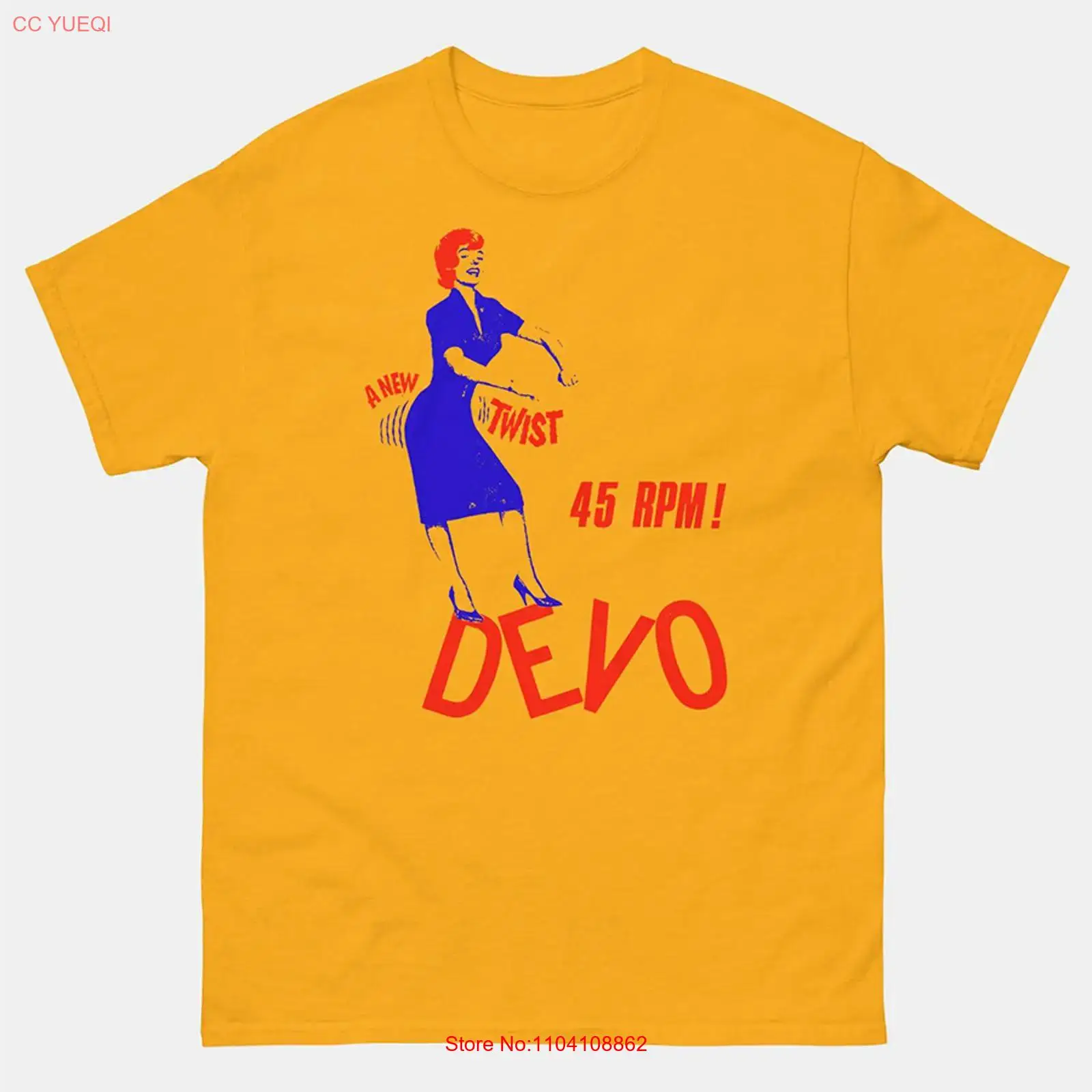 Yellow Men'S Fashion - Футболка DEVO Band A New Twist,