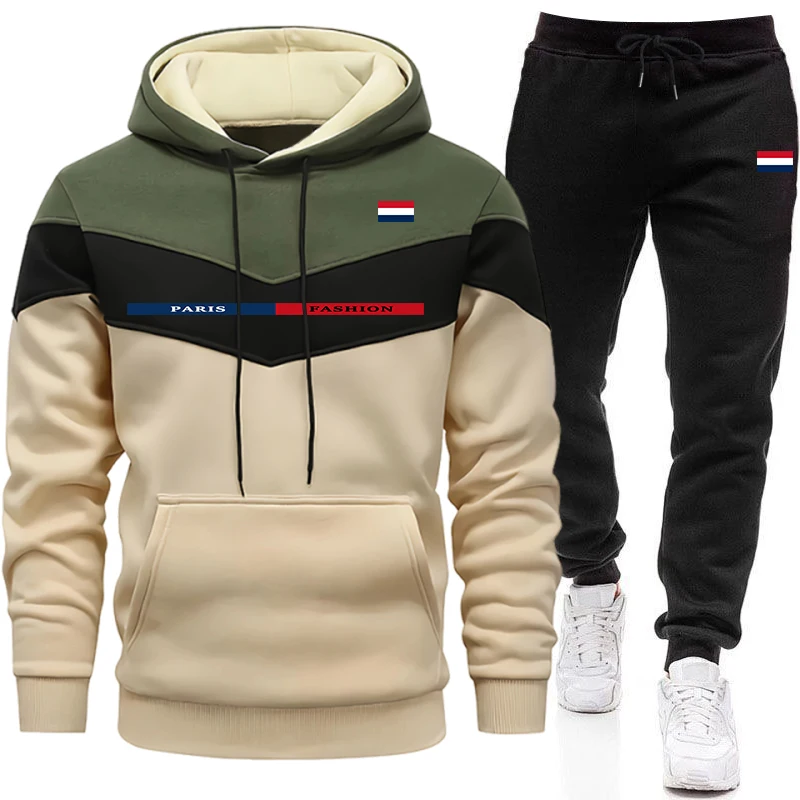 Men'S Fashion Outfits - Осенне-зимний повседневный спортивный костюм для бега