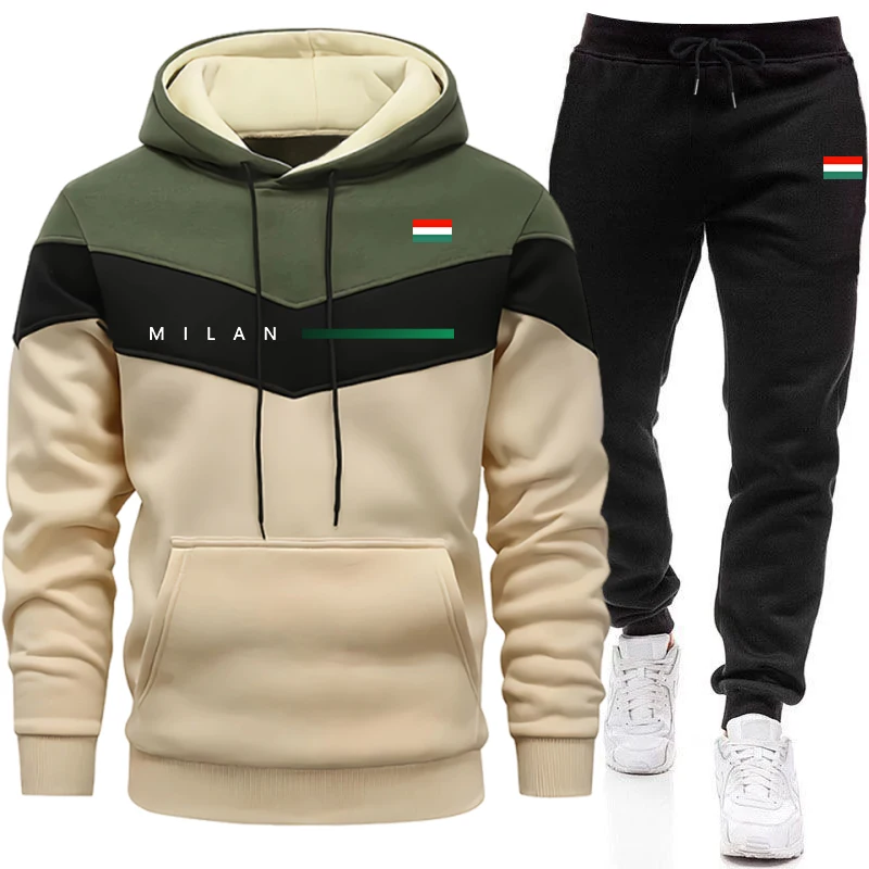 Mens Fashion Urban - Итальянский модный мужской комплект: повседневные спортивные