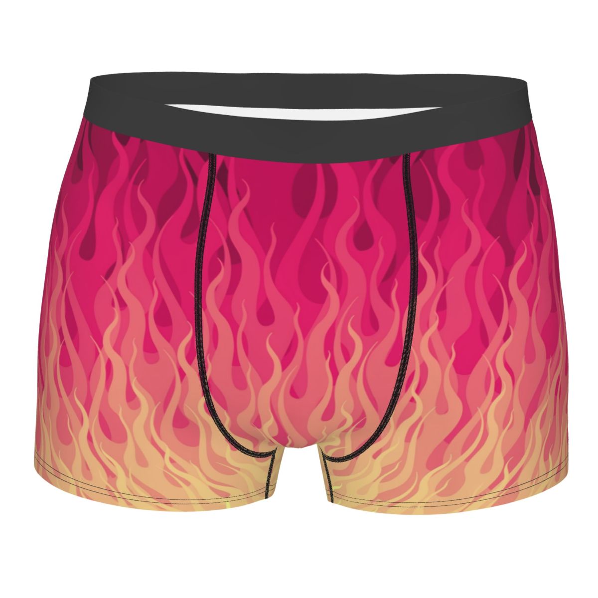 Men'S Fashion Underwear - Мужские трусы-боксеры с рисунком розовых пламен,