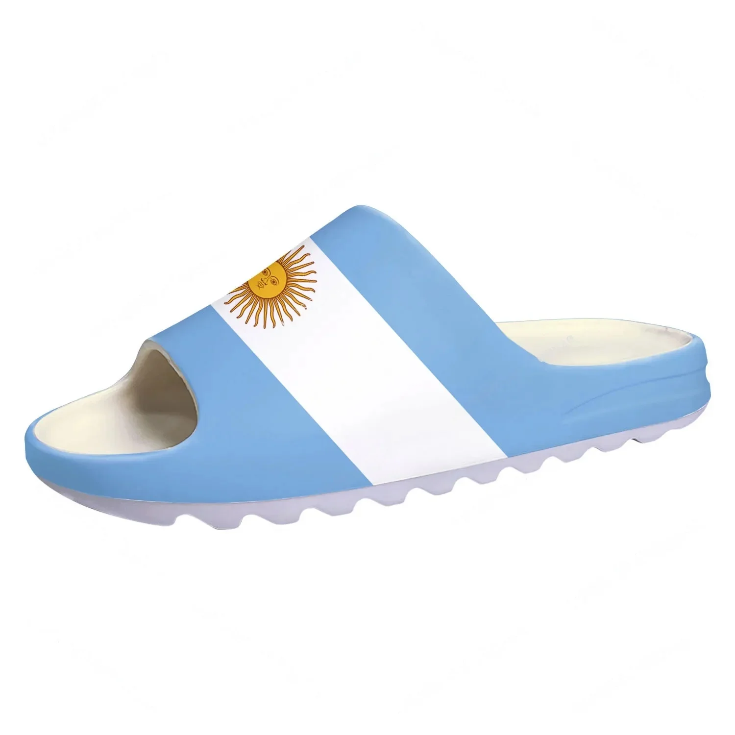 Mens Fashion Sandals - Мягкие тапочки-сабо с флагом Аргентины для