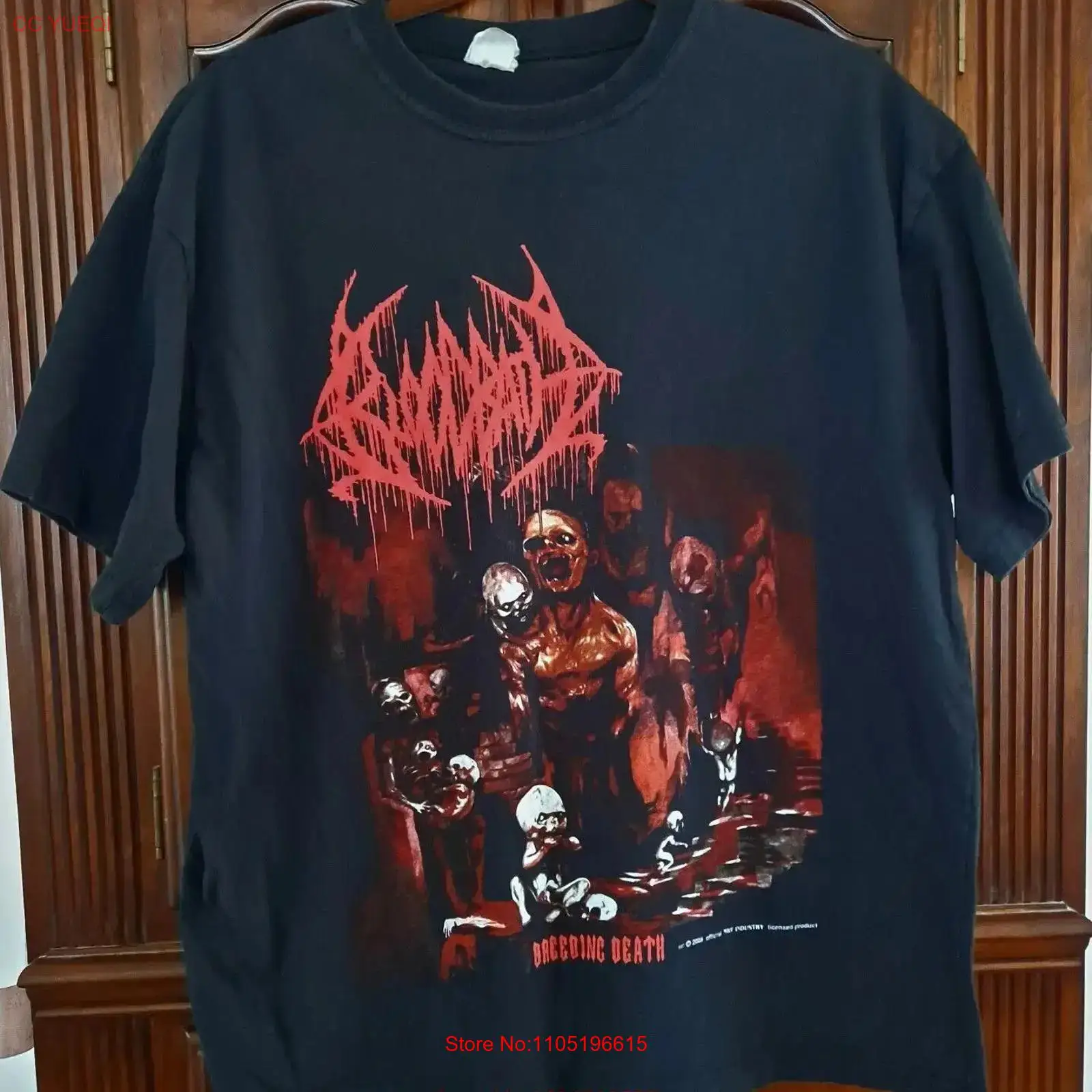 Xl Men'S Fashion - Футболка BLOODBATH Breeding Death, черная, XL