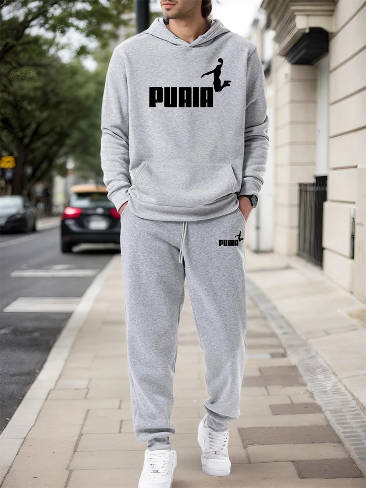 Men'S Fashion Outfits - Мужской комплект: худи и брюки 2026