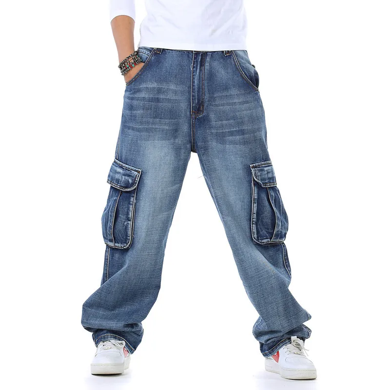 Men'S Fashion For Fat Guys - Мужские мешковатые джинсы, весна и осень,