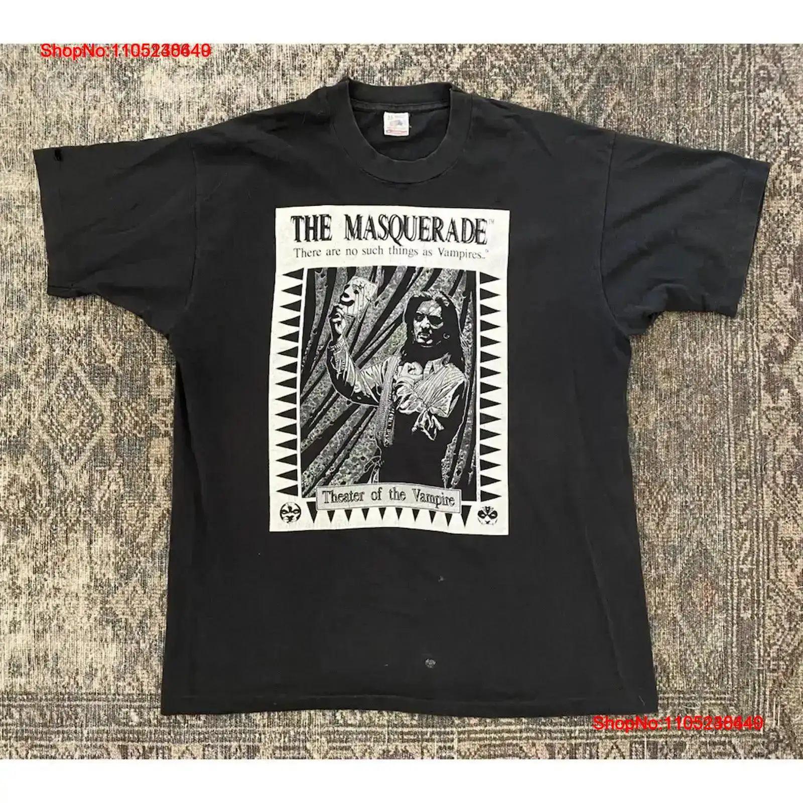 Xl Men'S Fashion - Винтажная редкая футболка Vampire The Masquerade