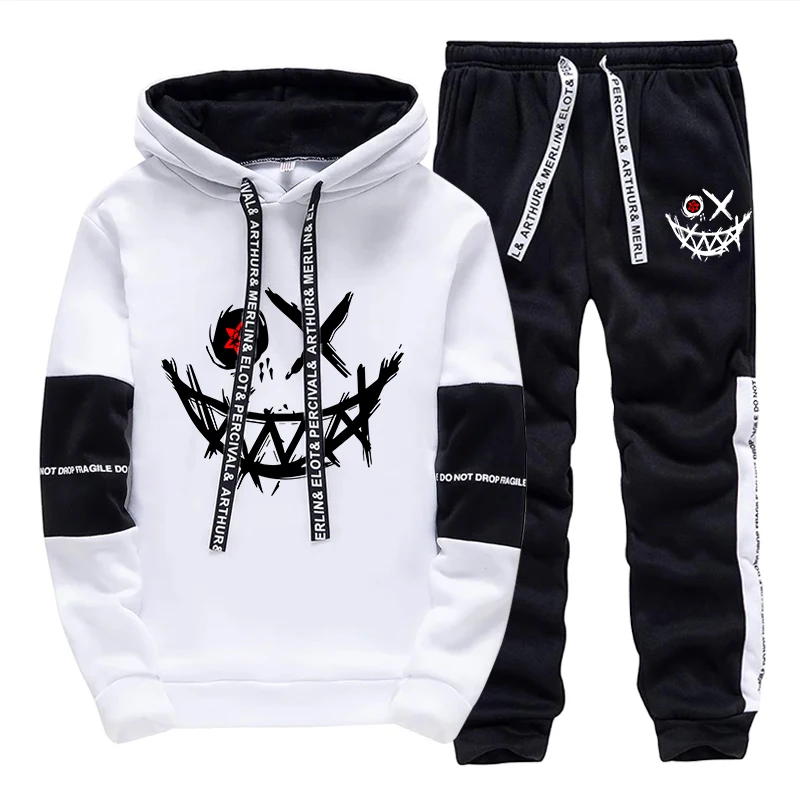 Men'S Fashion Outfits - Мужской комплект: худи и брюки 2026.