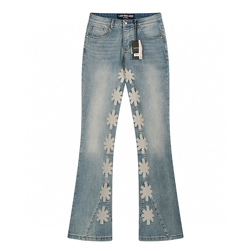 Men'S Fashion Jeans And Boots - Простые сверхмощные джинсы с вышивкой высокого