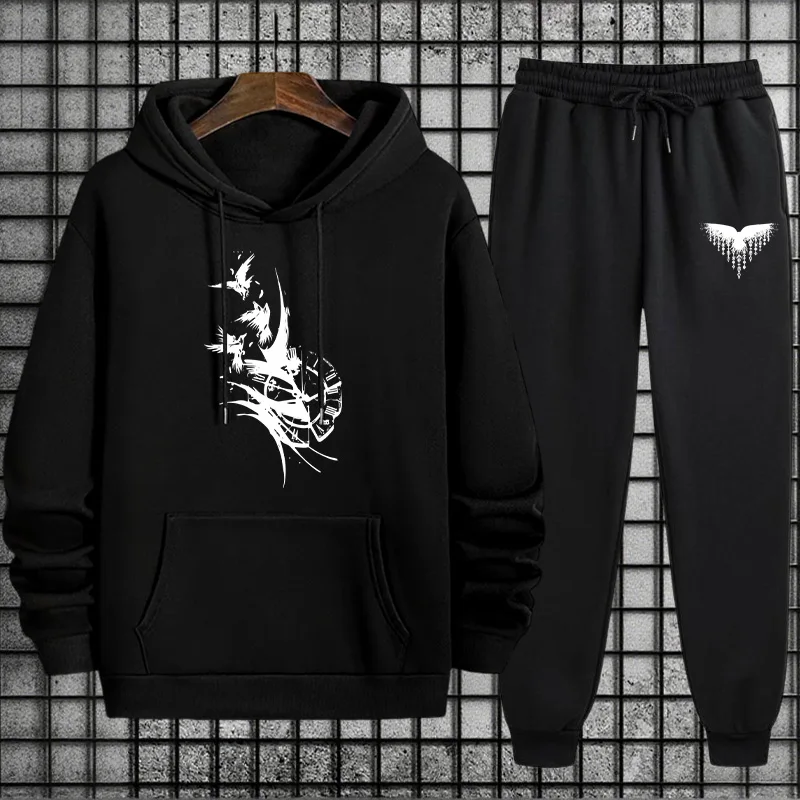 Mens Fashion Urban - Мужской осенний повседневный спортивный костюм-двойка 2026