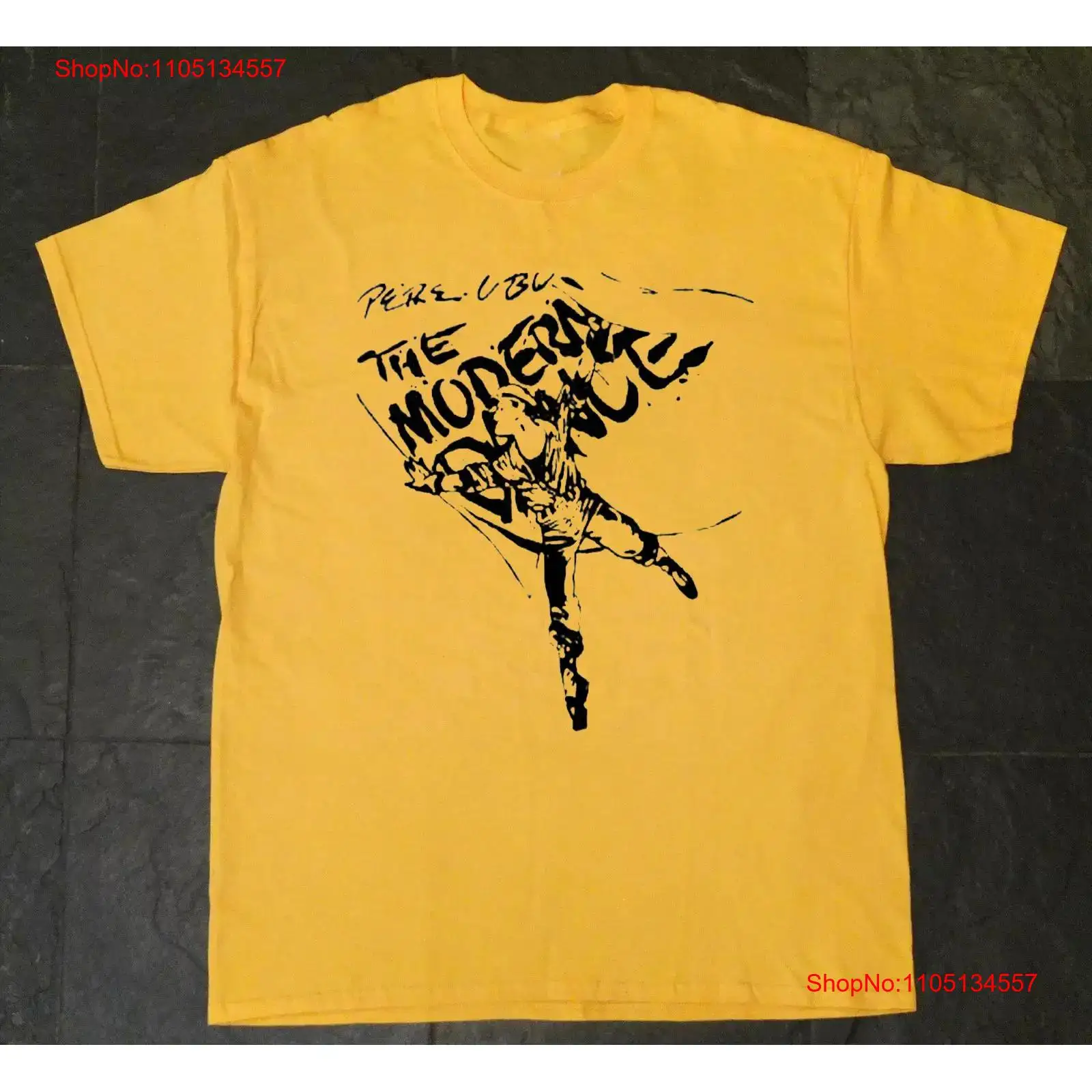 Yellow Men'S Fashion - Редкая футболка PERE UBU THE MODERN