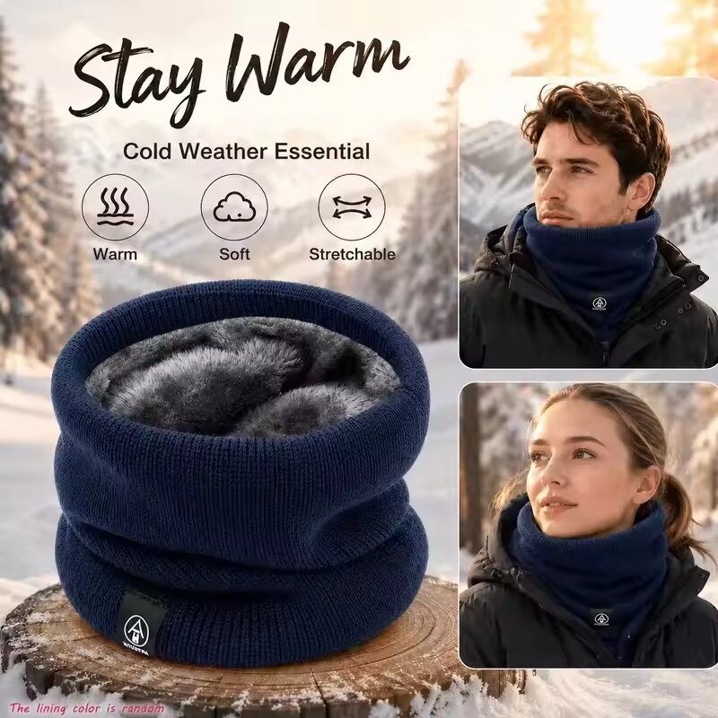 Зимний теплый вязаный шарф-сну – обзор и цена Men Scarf Wool