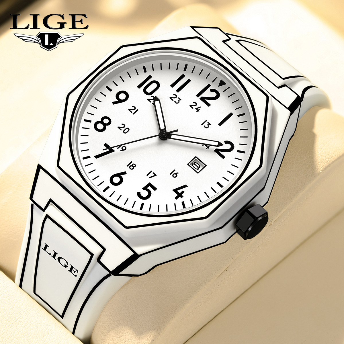 LIGE новые мужские часы в стил – обзор и цена Fashion Mens Watches