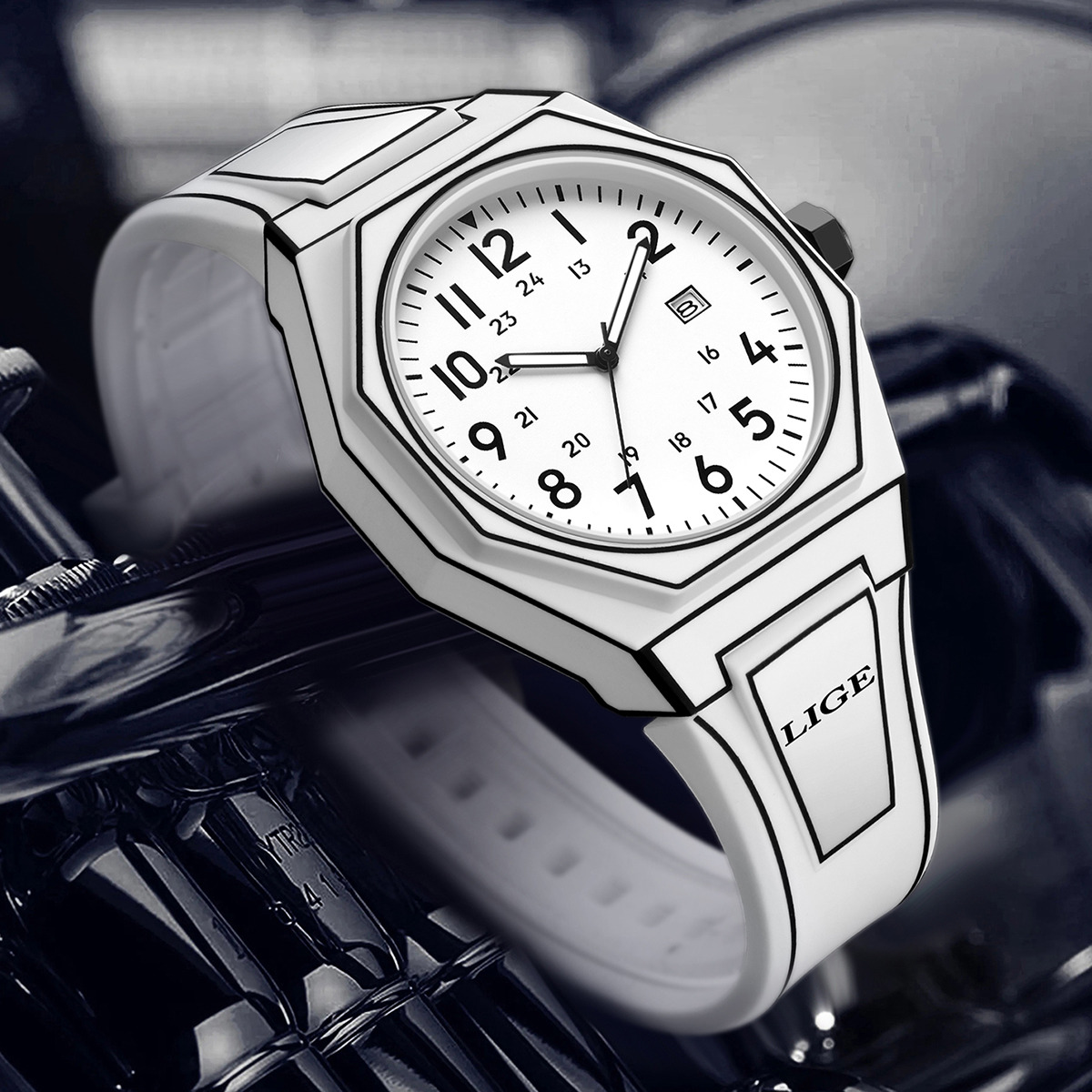 LIGE новые мужские часы в стил – обзор и цена Fashion Mens Watches
