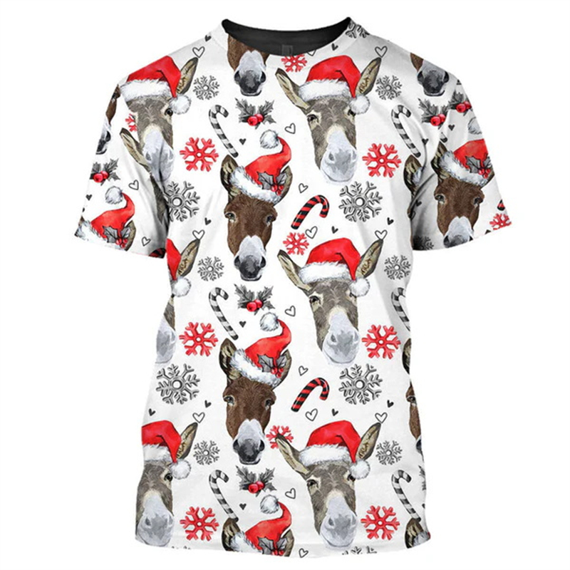 Новые забавные футболки с 3D р – обзор и цена Mens Xmas Fashion