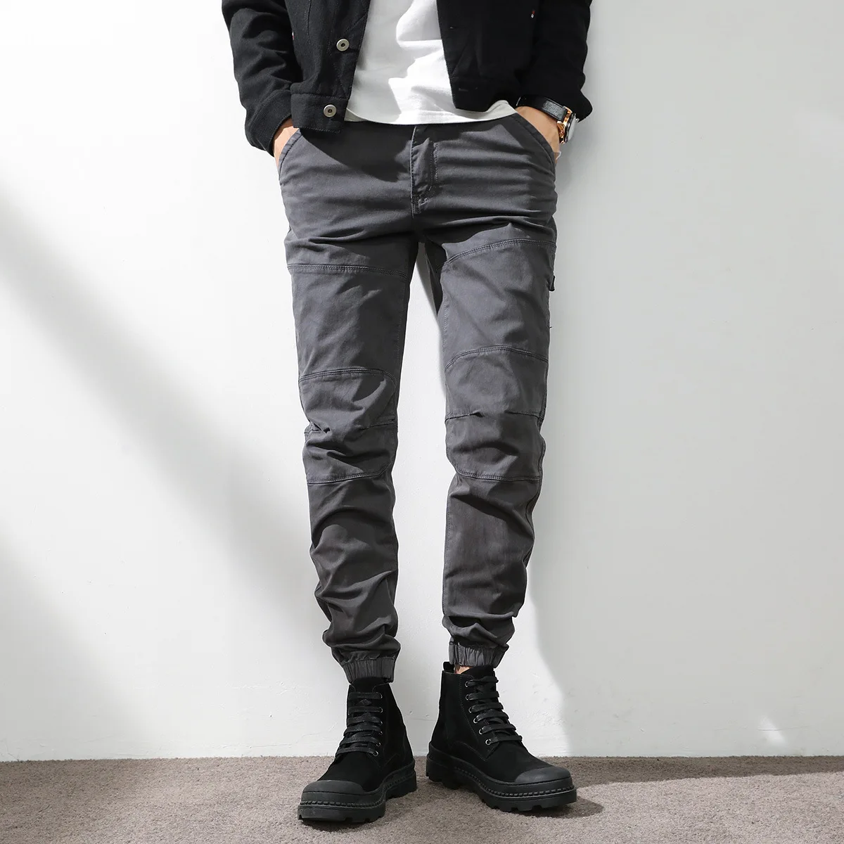 Новые модные мужские однотонны – обзор и цена Mens Fashion Cargo Pants