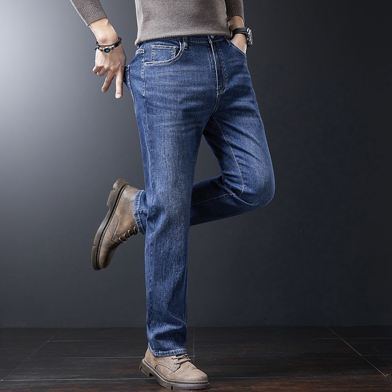 Мужские мягкие эластичные прям – обзор и цена Jeans Pants Fashion Men