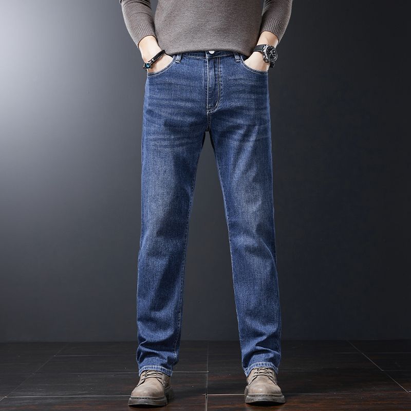 Мужские мягкие эластичные прям – обзор и цена Jeans Pants Fashion Men