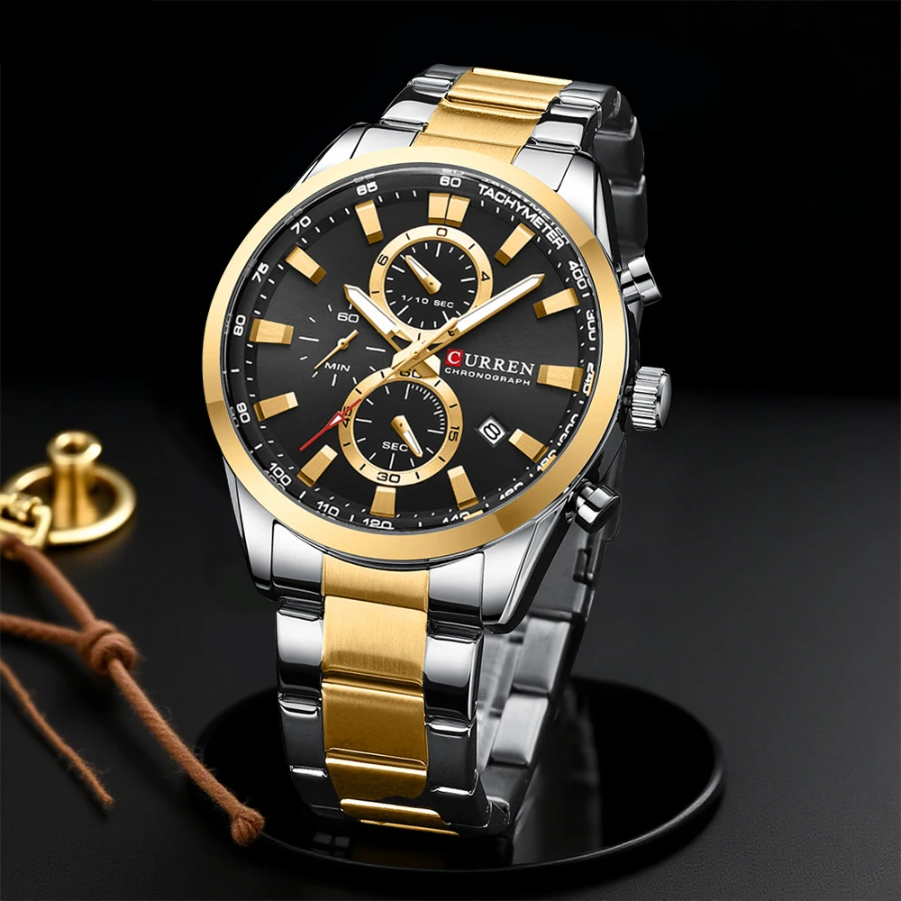 CURREN повседневные кварцевые  – обзор и цена Fashion Mens Watches