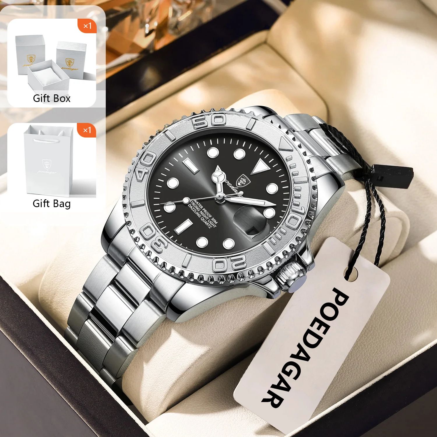 POEDAGAR модные спортивные муж – обзор и цена Fashion Mens Watches