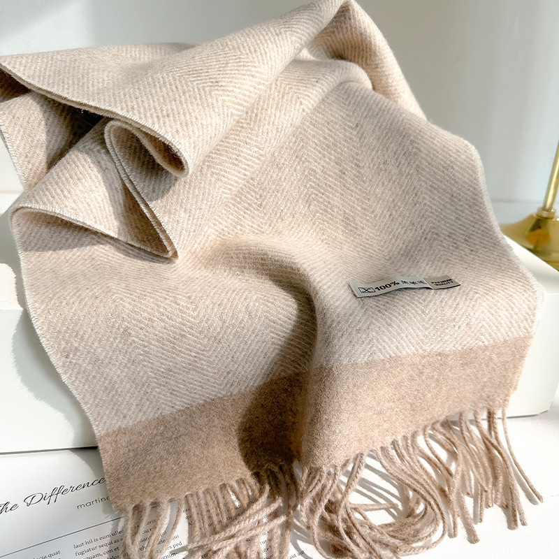 Шарф из 100% чистой шерсти для – обзор и цена Men Scarf Wool