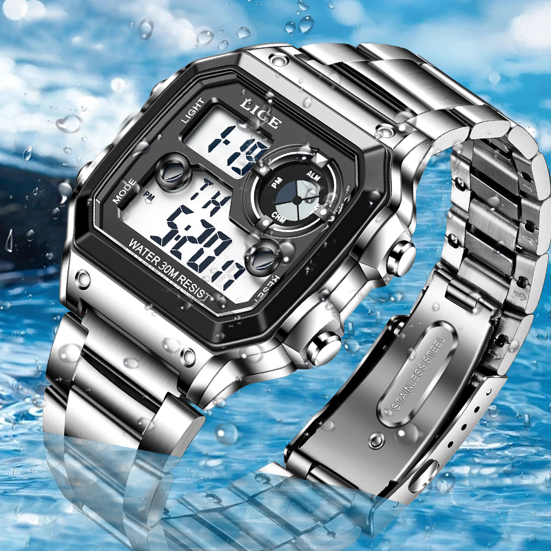 Мужские часы LIGE: модные, пов – обзор и цена Fashion Mens Watches