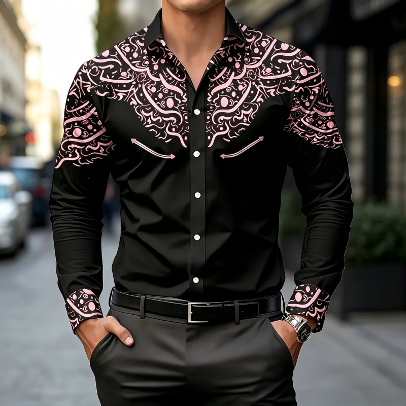 Черно-белая рубашка с контраст – обзор и цена Mens Fashion Summer