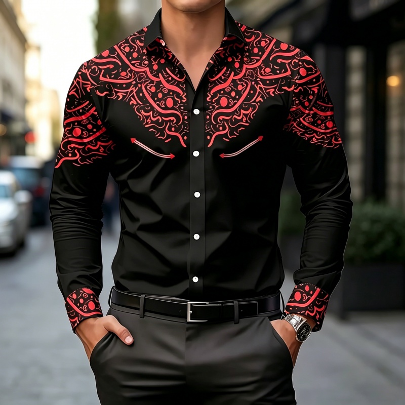 Черно-белая рубашка с контраст – обзор и цена Mens Fashion Summer
