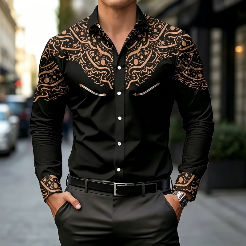 Черно-белая рубашка с контраст – обзор и цена Mens Fashion Summer