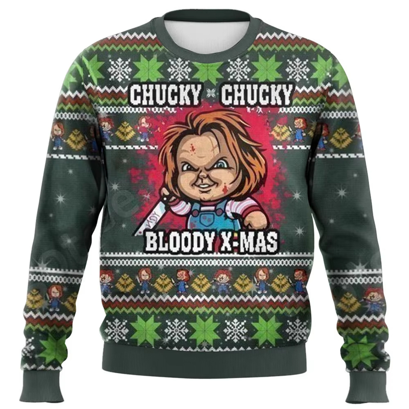 Fashion Chucky Graphic Ugly Ch – обзор и цена Mens Xmas Fashion