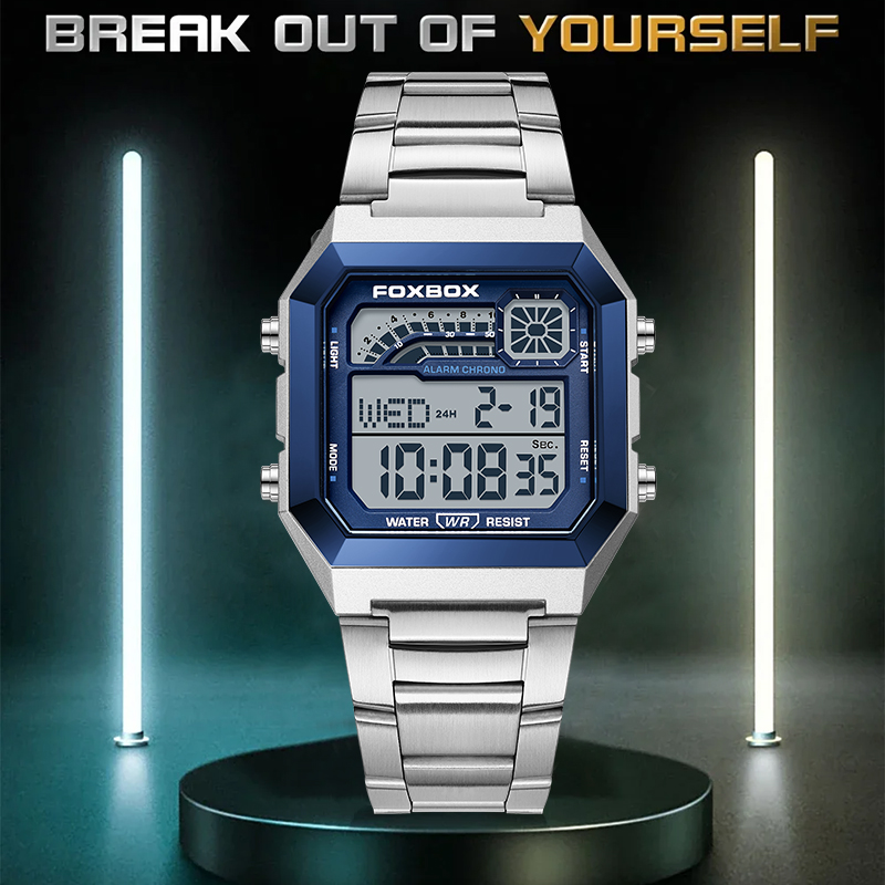 Мужские цифровые часы FOXBOX F – обзор и цена Fashion Mens Watches