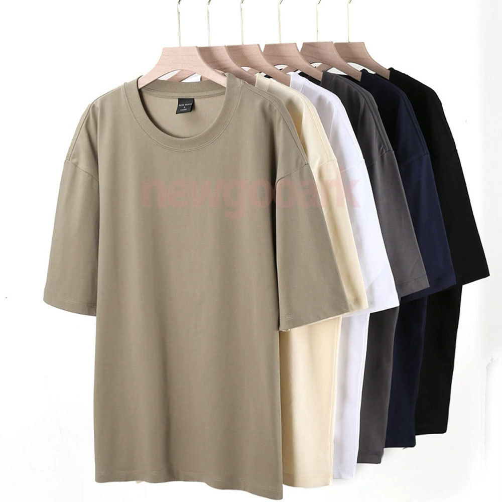 240 г тяжелая хлопковая футбол – обзор и цена Men'S Fashion Oversized T Shirt