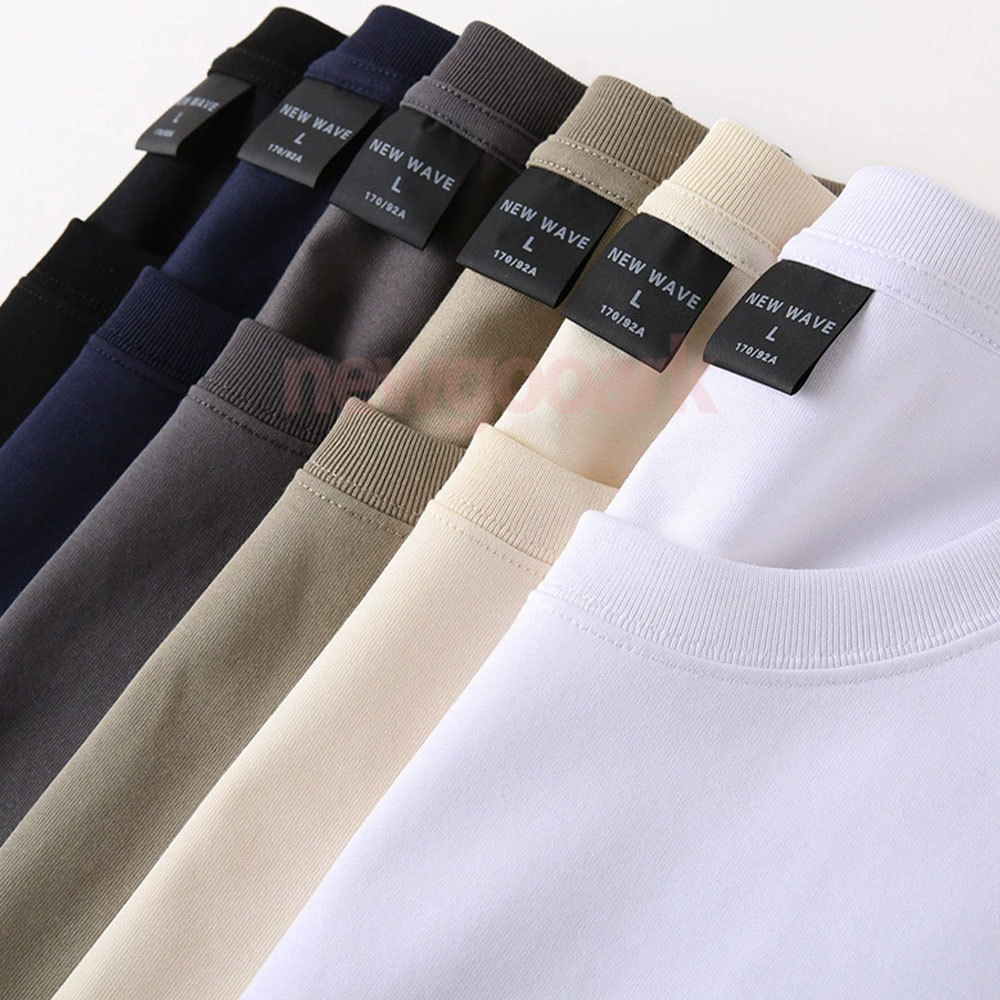 240 г тяжелая хлопковая футбол – обзор и цена Men'S Fashion Oversized T Shirt
