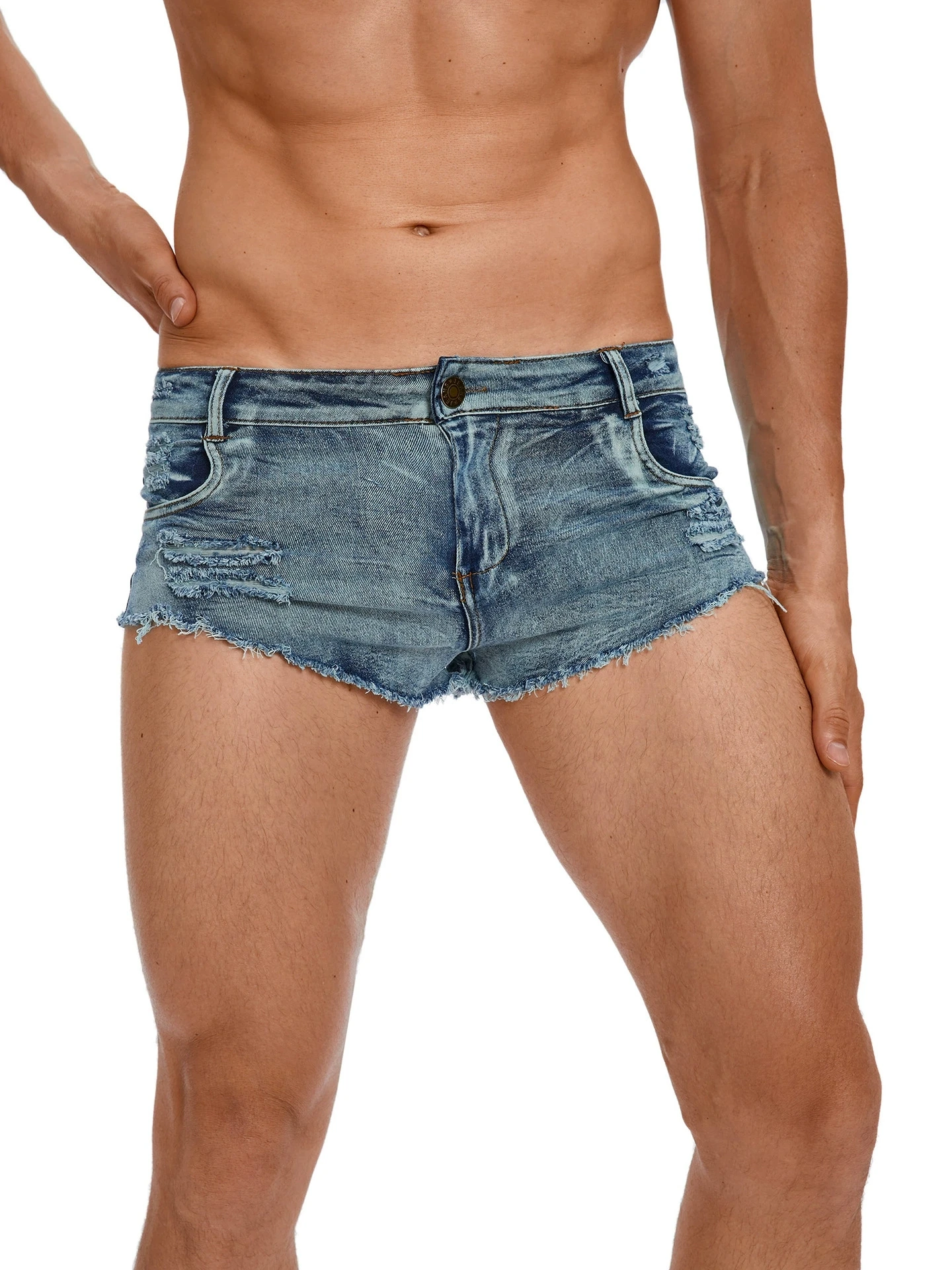 Мужские джинсовые шорты с низк – обзор и цена Jeans Pants Fashion Men