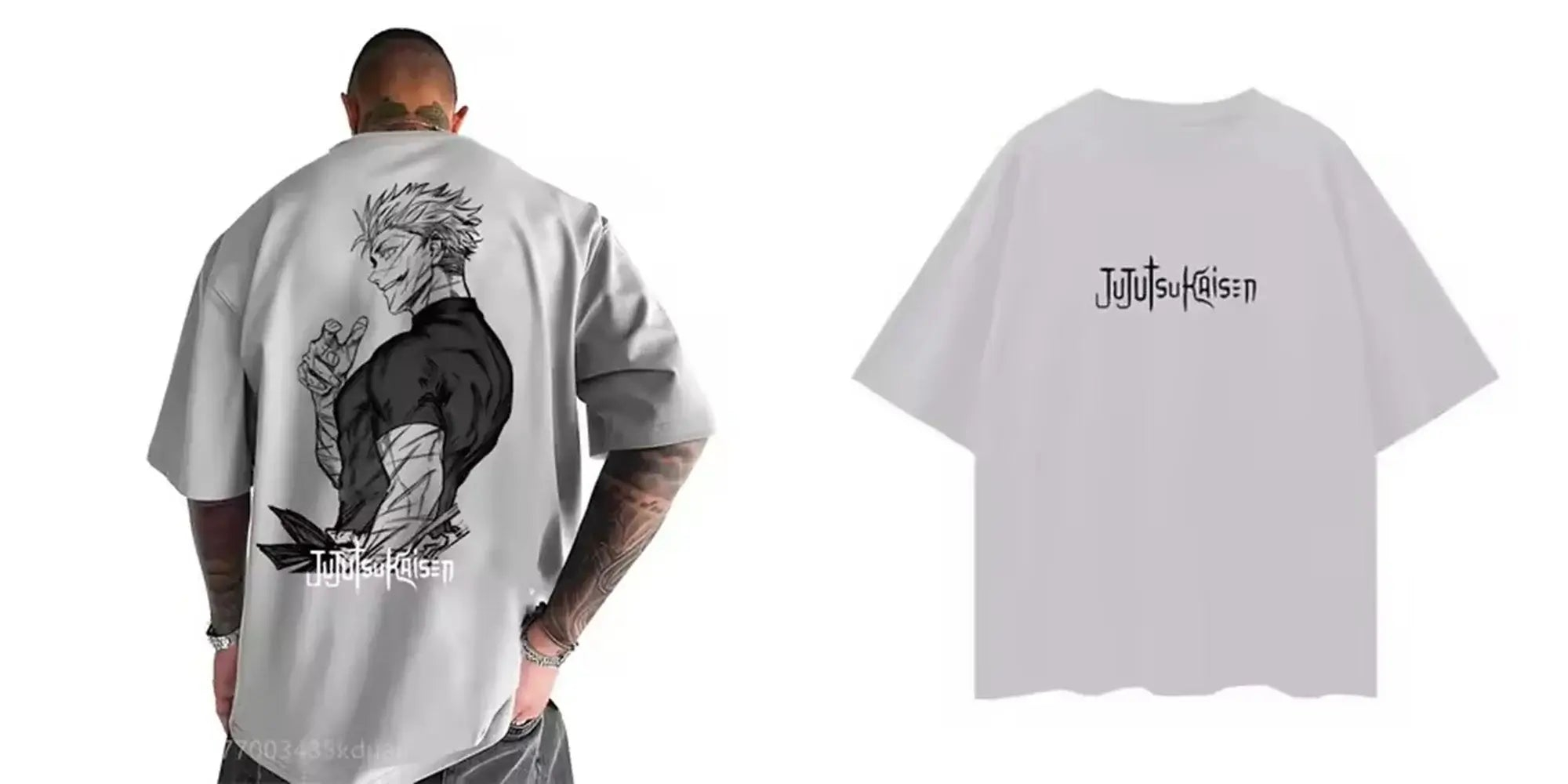 Футболка Jujutsu Kaisen с аним – обзор и цена Men'S Fashion Oversized T Shirt