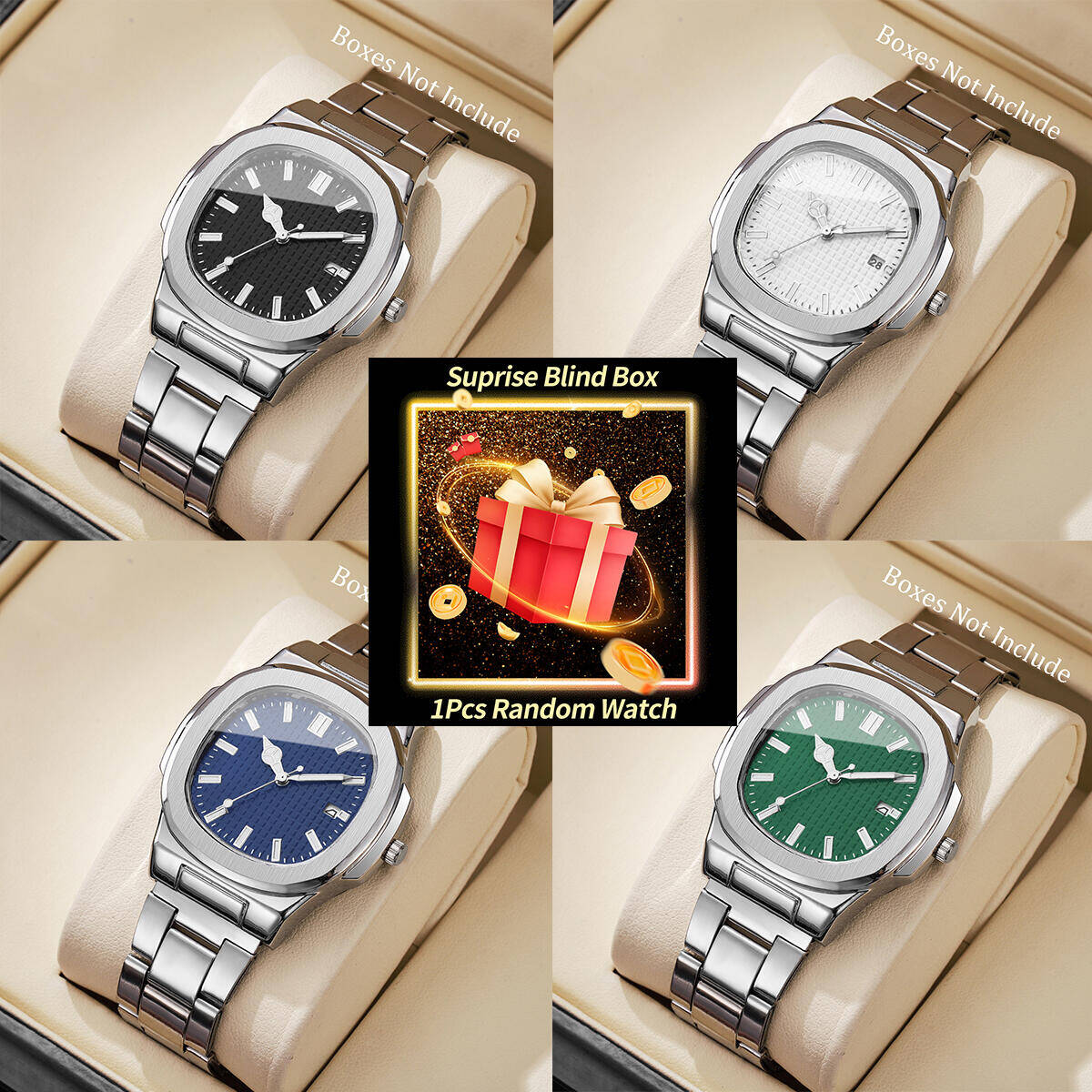 1 шт., загадочные часы-сюрприз – обзор и цена Fashion Mens Watches