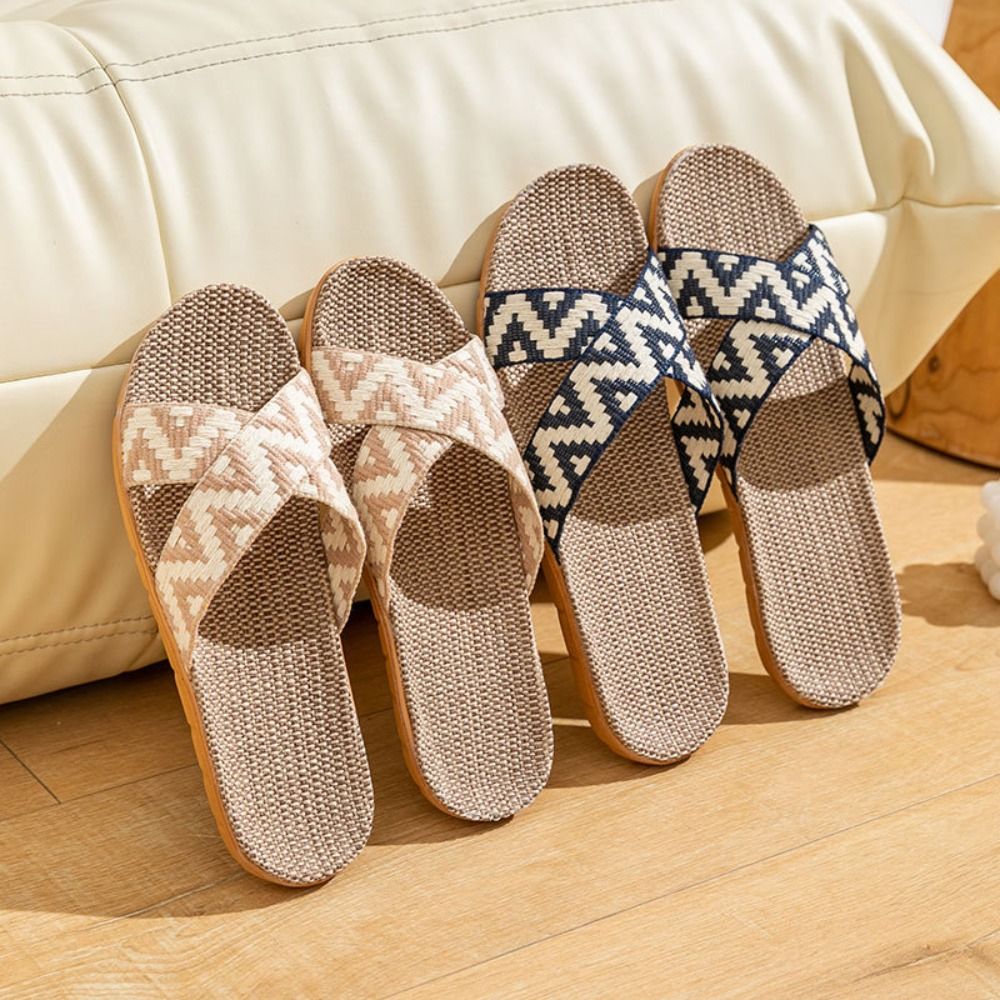 Модные этнические льняные тапо – обзор и цена Mens Fashion Sandals